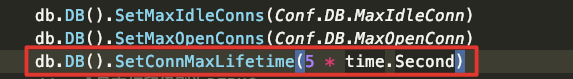 修改客户端connMaxLifetime